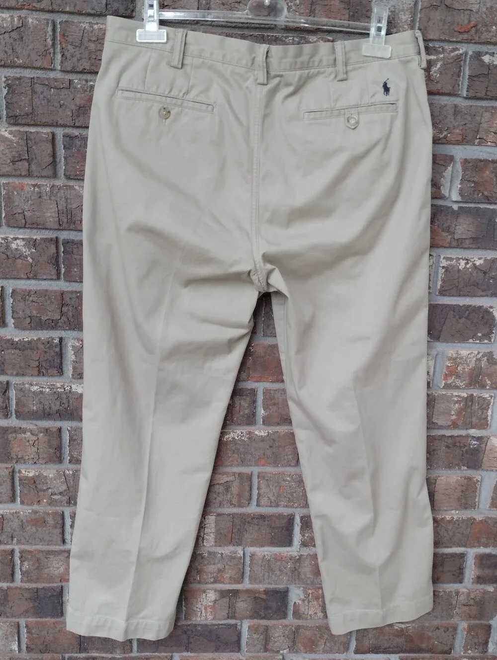Polo Ralph Lauren Chino Pants Men's 36x29 Khaki Classic Fit Cotton Twill Career